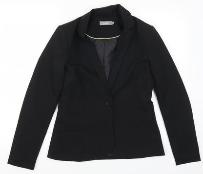Fransa Womens Black   Jacket Suit Jacket Size 8