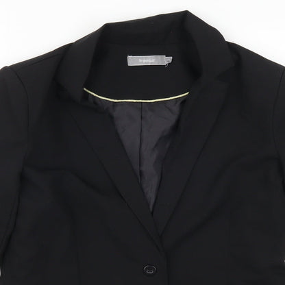 Fransa Womens Black   Jacket Suit Jacket Size 8
