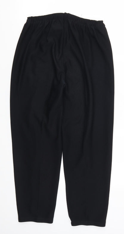 Womens UK Size 32 in Preworn Regular Fit  Black Trousers