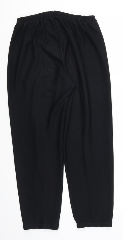 Womens UK Size 32 in Preworn Regular Fit  Black Trousers