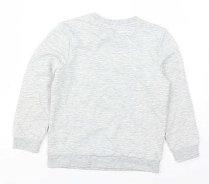 Lily & Dan Girls Grey   Pullover Sweatshirt Size 7-8 Years  - Dreams Can Come True