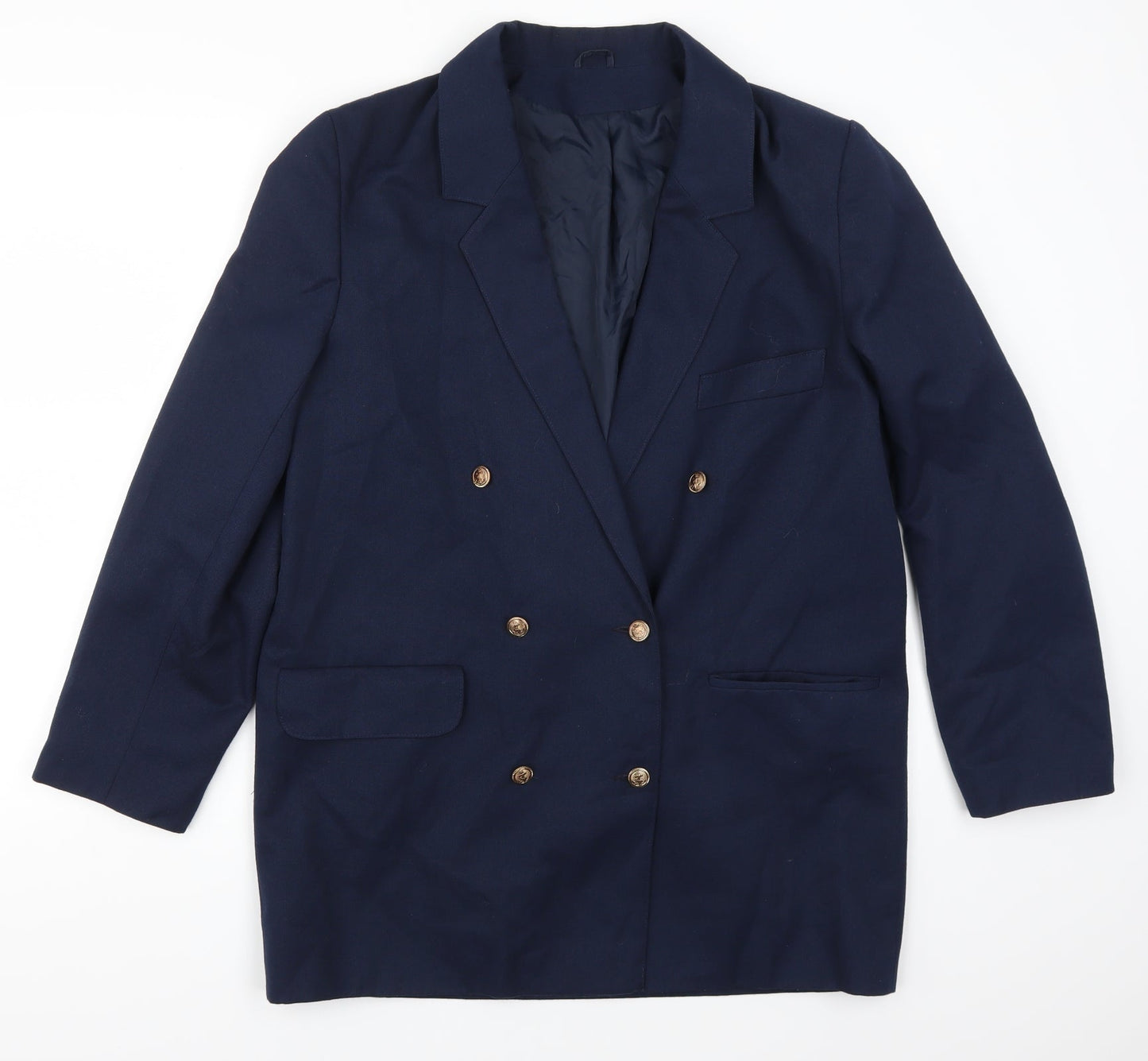 Classic Woman Womens Blue   Jacket Suit Jacket Size 14