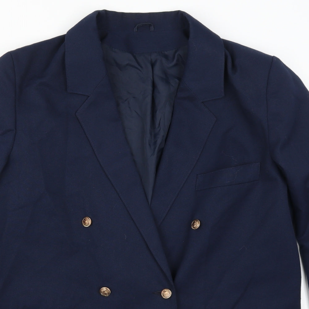 Classic Woman Womens Blue   Jacket Suit Jacket Size 14
