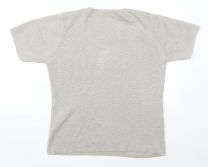 Mica Womens Grey   Basic T-Shirt Size 12