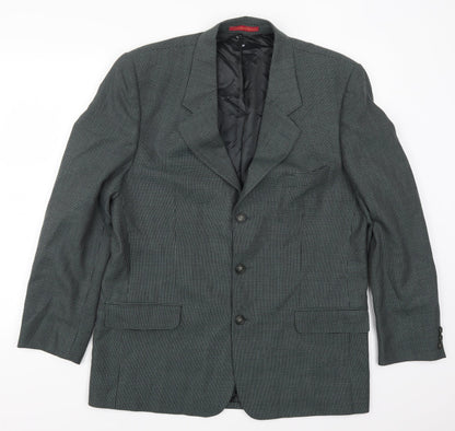 Mens UK Size 42 Debenham & Freebody Regular Green Suit Jacket