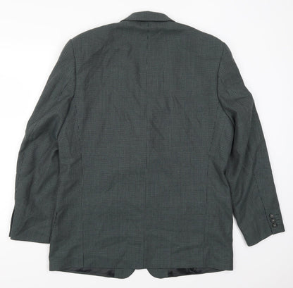 Mens UK Size 42 Debenham & Freebody Regular Green Suit Jacket
