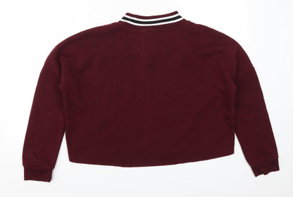 Primark Womens Red   Pullover Sweatshirt Size 6  - Brooklyn New York