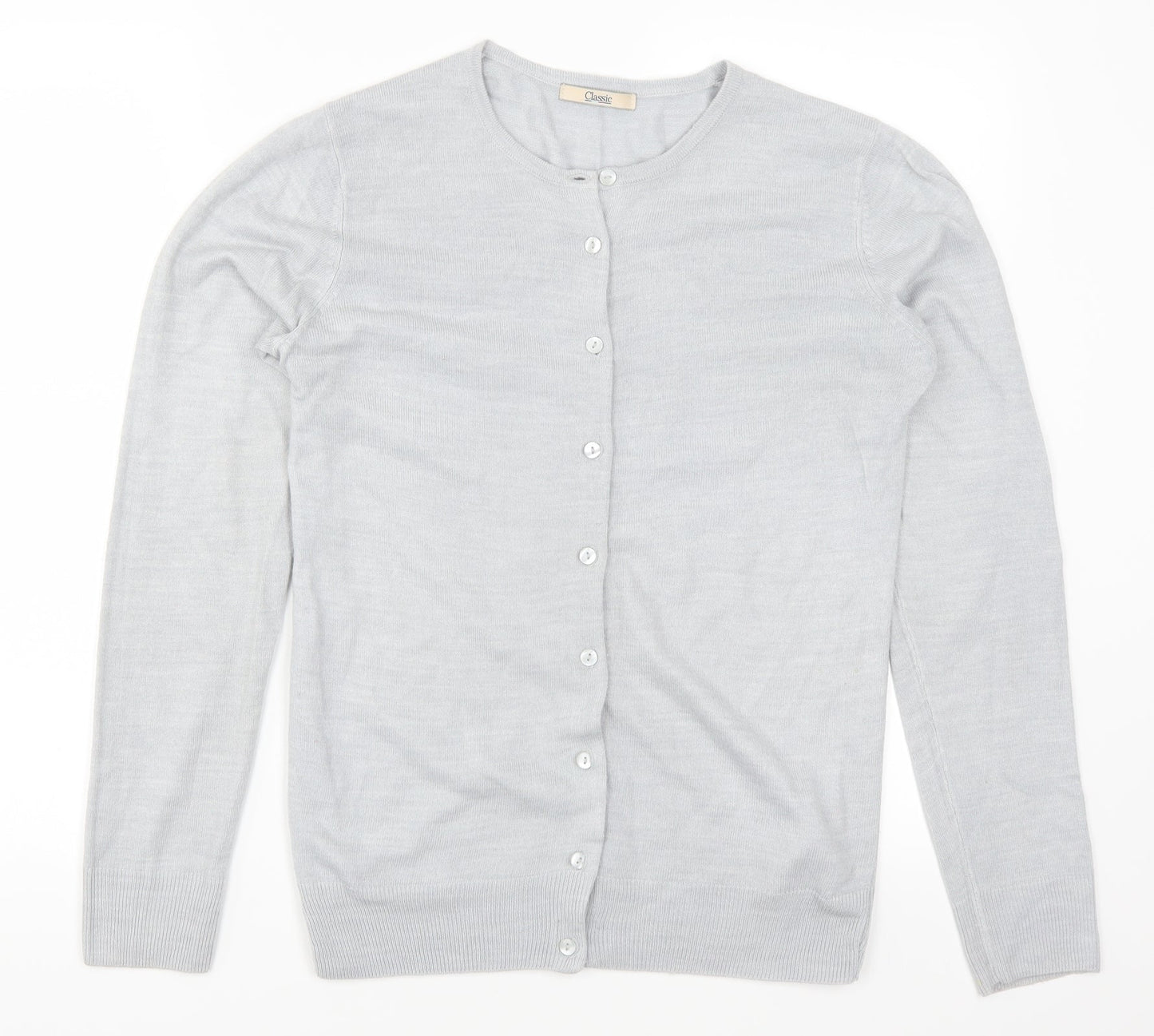 Marks and Spencer Womens Grey   Cardigan Jumper Size 8