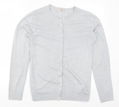 Marks and Spencer Womens Grey   Cardigan Jumper Size 8