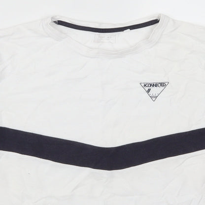 NEXT Boys White   Basic T-Shirt Size 13 Years  - #Connected