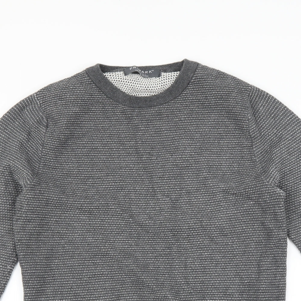 Primark Mens Grey   Pullover Jumper Size XS