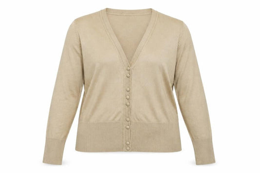 Soon Womens Beige   Cardigan Jumper Size 16