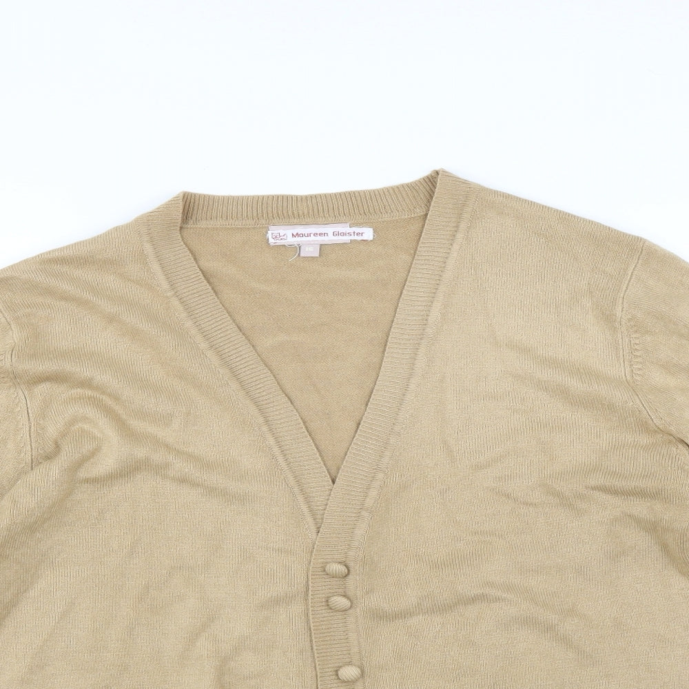 Soon Womens Beige   Cardigan Jumper Size 16