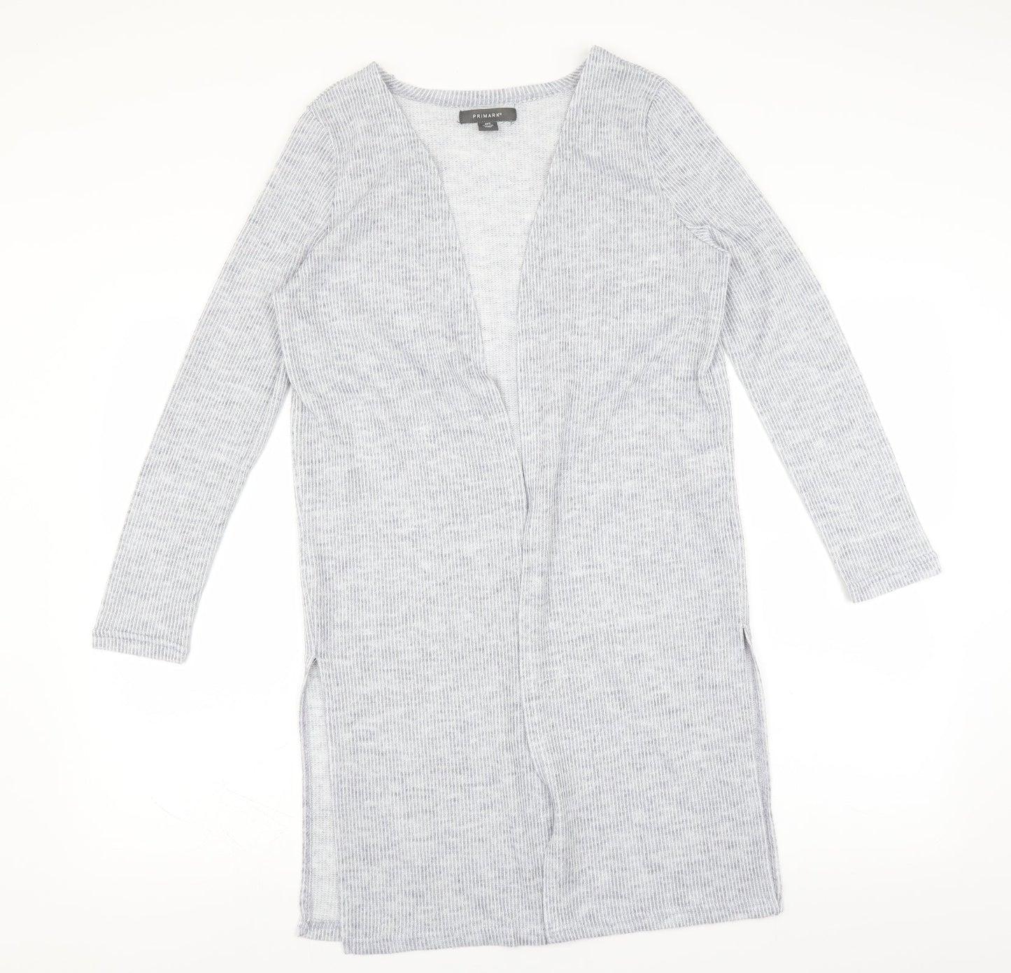 Primark Womens Blue Striped  Cardigan Jumper Size 2XS