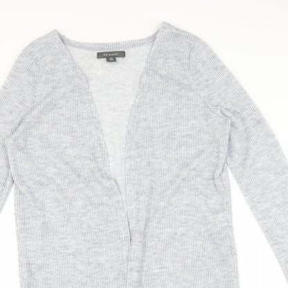 Primark Womens Blue Striped  Cardigan Jumper Size 2XS