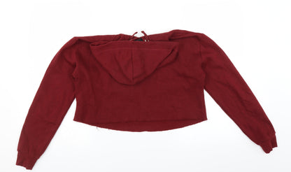 New Look Girls Red   Pullover Hoodie Size 12-13 Years  - california usa cropped
