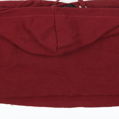 New Look Girls Red   Pullover Hoodie Size 12-13 Years  - california usa cropped