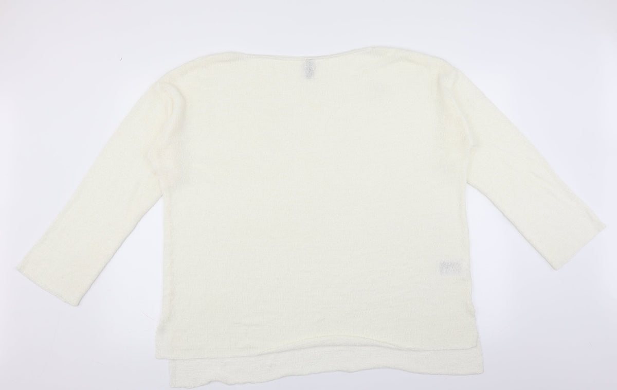 Divided by H&M Womens Ivory   Pullover Jumper Size L