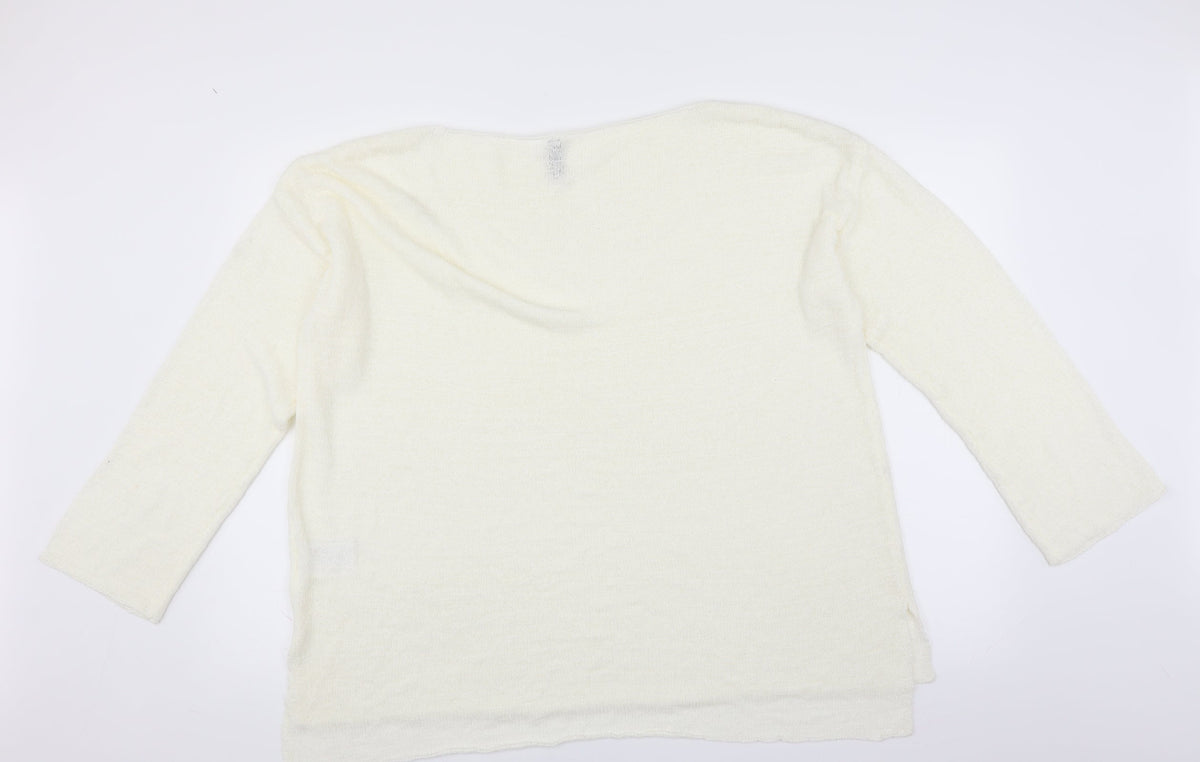 Divided by H&M Womens Ivory   Pullover Jumper Size L
