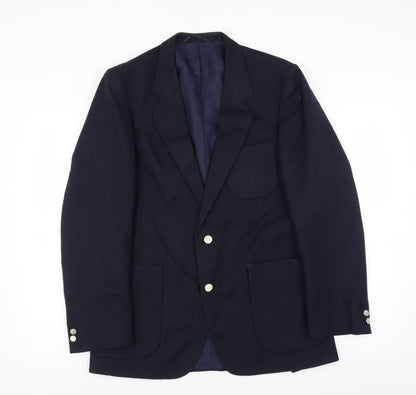 Mens UK Size 38 C&A Regular Blue Suit Jacket