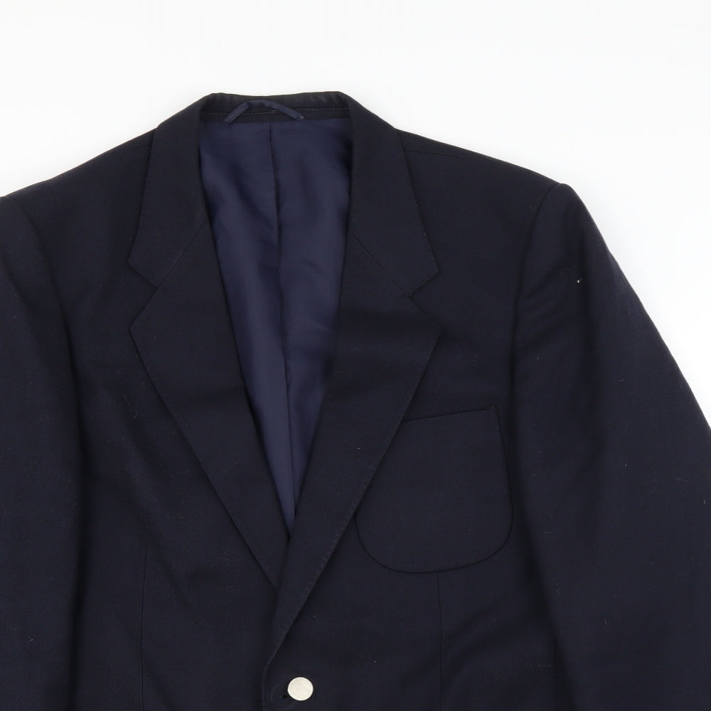 Mens UK Size 38 C&A Regular Blue Suit Jacket