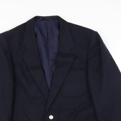 Mens UK Size 38 C&A Regular Blue Suit Jacket