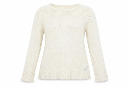 M&Co Womens Ivory   Pullover Jumper Size M  - sequins