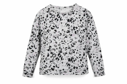 George Womens Grey Animal Print  Top Pyjama Top Size 8
