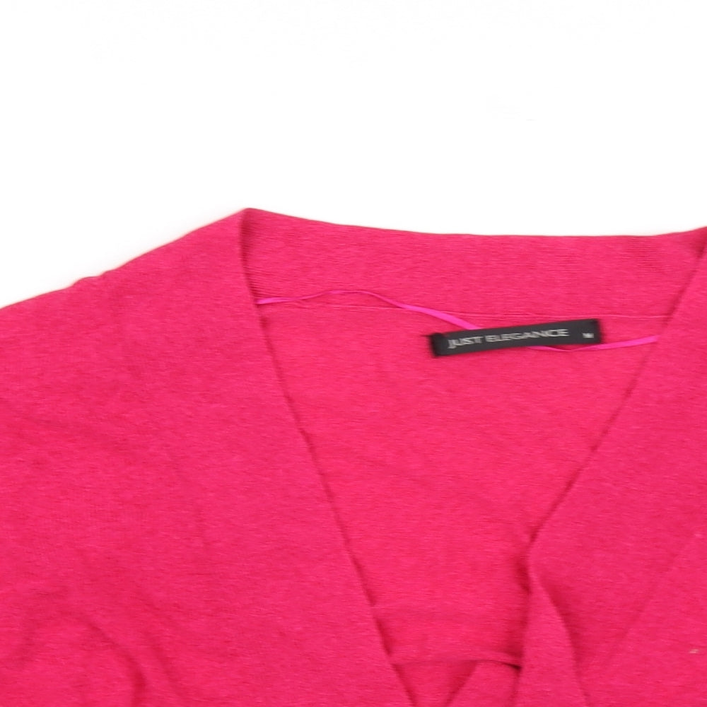 Just Elegance Womens Pink   Cardigan Jumper Size M