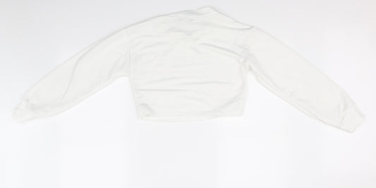 Womens UK Size 12 PRETTYLITTLETHING White Basic T-Shirt