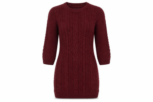 Front view of Papaya women’s red fit & flare, size UK 10