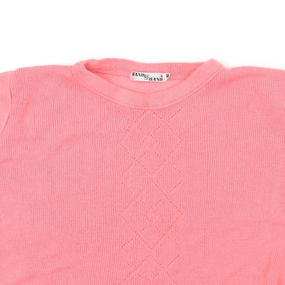 Hand to Hand  Womens Pink   Pullover Jumper Size M