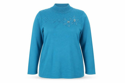 Bonmarché Womens Blue Pullover Jumper Size L