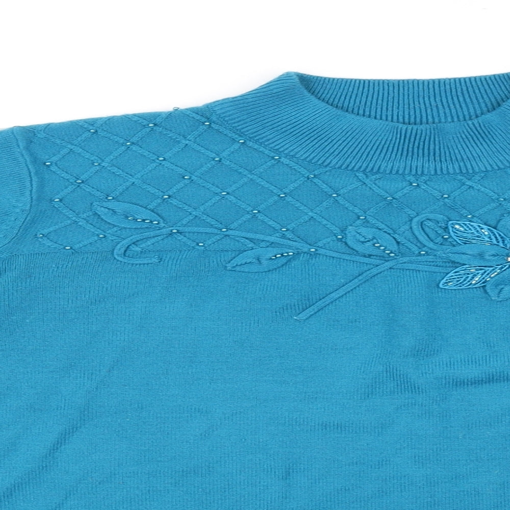 Bonmarché Womens Blue Pullover Jumper Size L