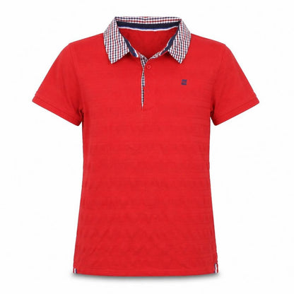 Maine New England Girls Red Basic Polo Size 13-14 Years