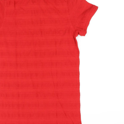 Maine New England Girls Red Basic Polo Size 13-14 Years