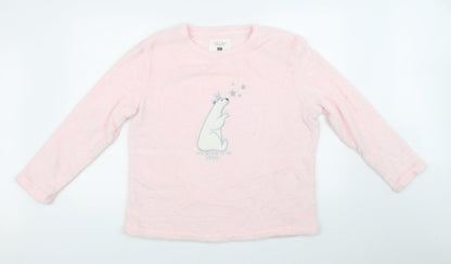 F&F Womens Pink Solid  Top Pyjama Top Size L