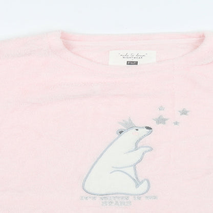 F&F Womens Pink Solid  Top Pyjama Top Size L