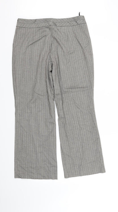 Womens UK Size 14 Marks and Spencer Regular Fit  Grey Trousers