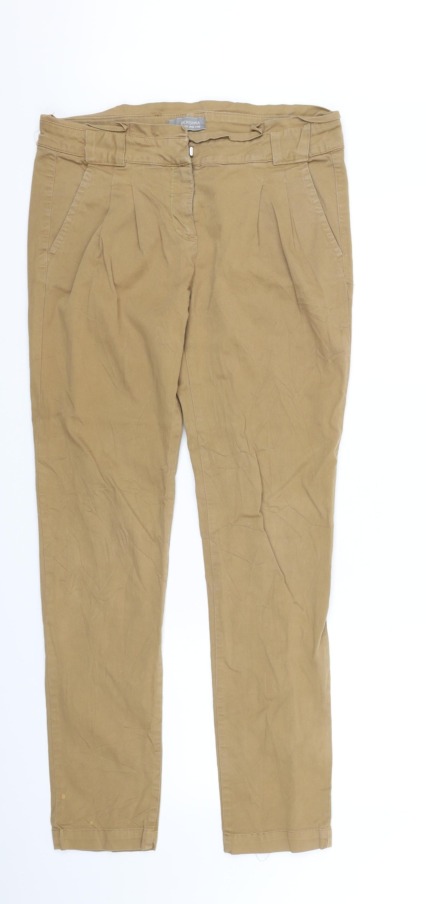 Womens UK Size 8 Berksha Regular Fit  Beige Trousers