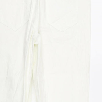Womens UK Size 12 Bpc Regular Fit  White Trousers