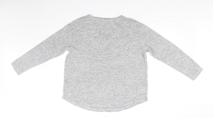 Womens UK Size 14 M&S Collection Grey Basic T-Shirt