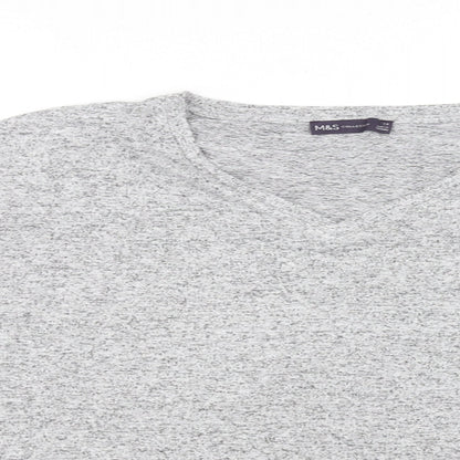 Womens UK Size 14 M&S Collection Grey Basic T-Shirt