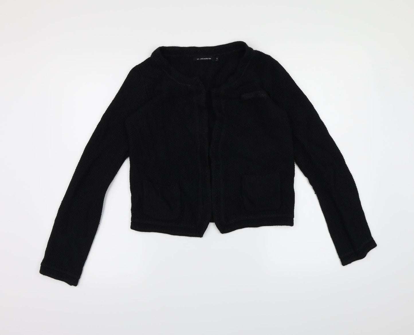 Monoprix Autreton Womens Black  Knit Cardigan Jumper Size S