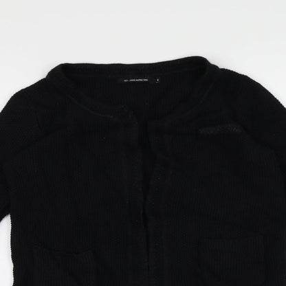 Monoprix Autreton Womens Black  Knit Cardigan Jumper Size S