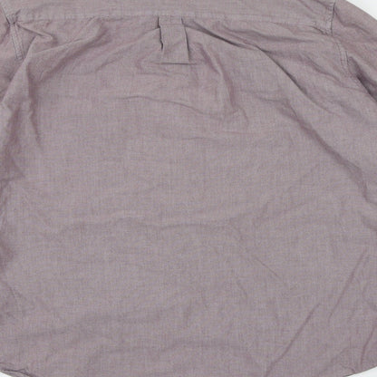Mens UK Size M Topman Purple  Button-Up Long Sleeve Casual Shirt