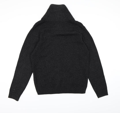 ACW85 Mens Grey  Knit Pullover Jumper Size M