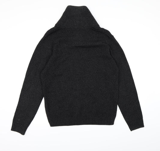 ACW85 Mens Grey  Knit Pullover Jumper Size M