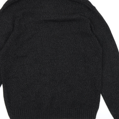 ACW85 Mens Grey  Knit Pullover Jumper Size M