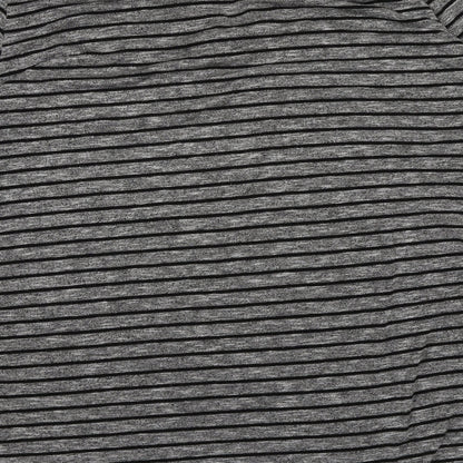 George Womens Grey Striped Knit Pullover Jumper Size 14